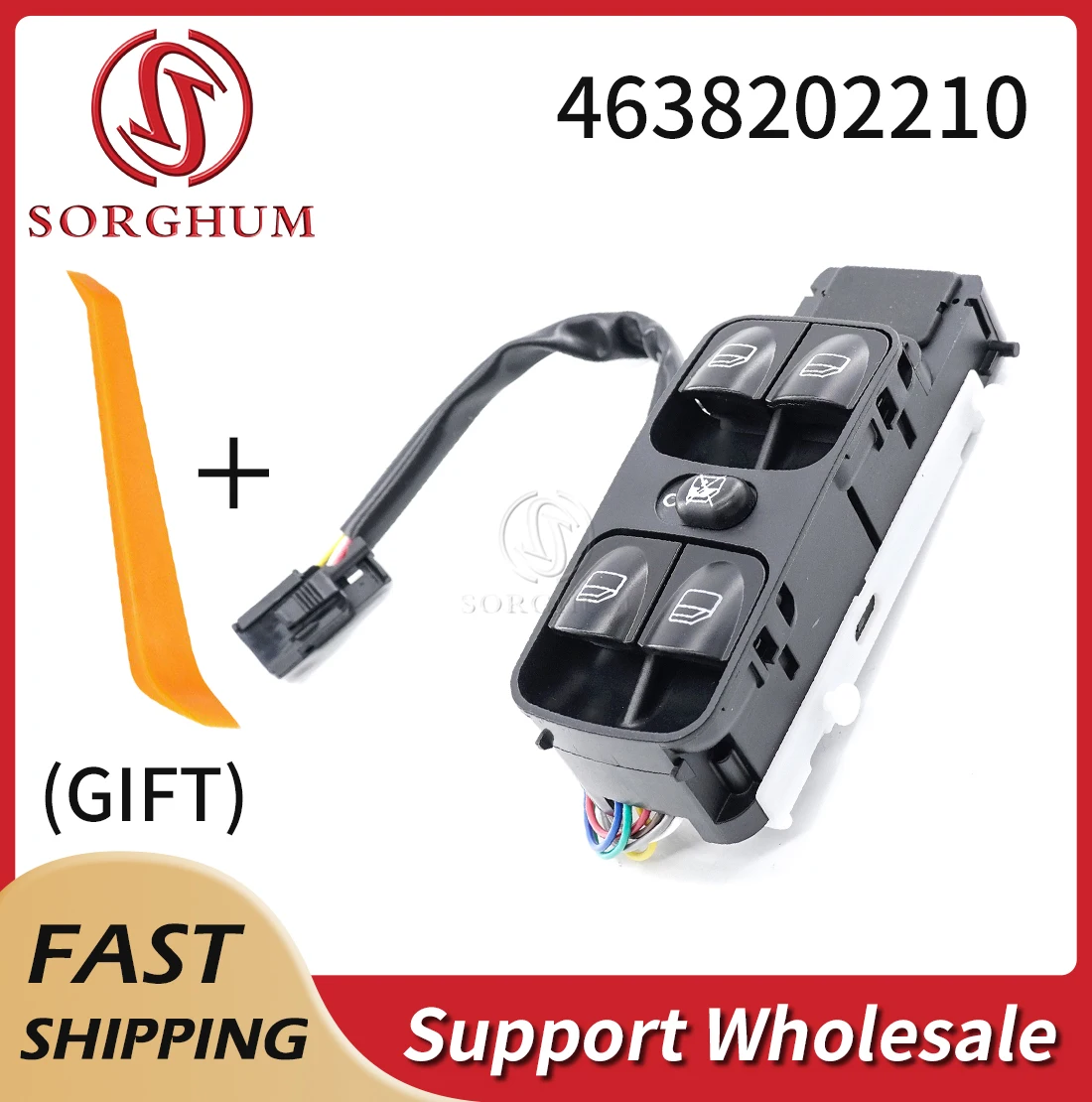 Автомобильный Левый переключатель стеклоподъемника Sorghum 4638202210 для Mercedes G-Class W463 G500 G550 G55 G63 AMG A4638202210