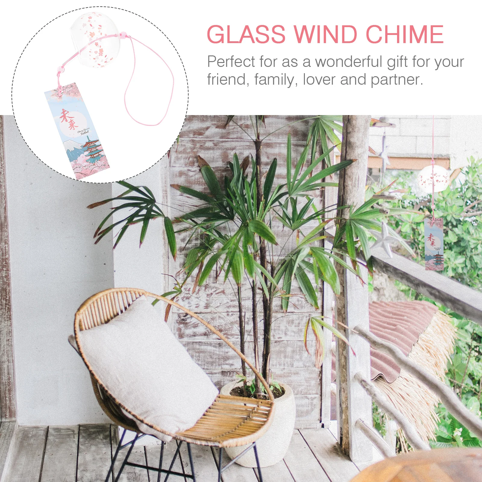 Стеклянные колокольчики Мелодичные автомобильные украшения Синяя лягушка