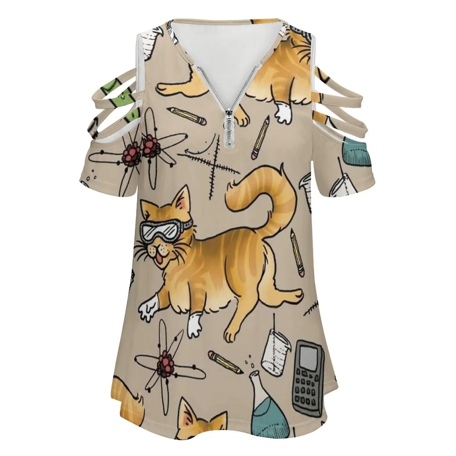 Женская футболка Stem Cats весенне-летние футболки с принтом различные стили Science