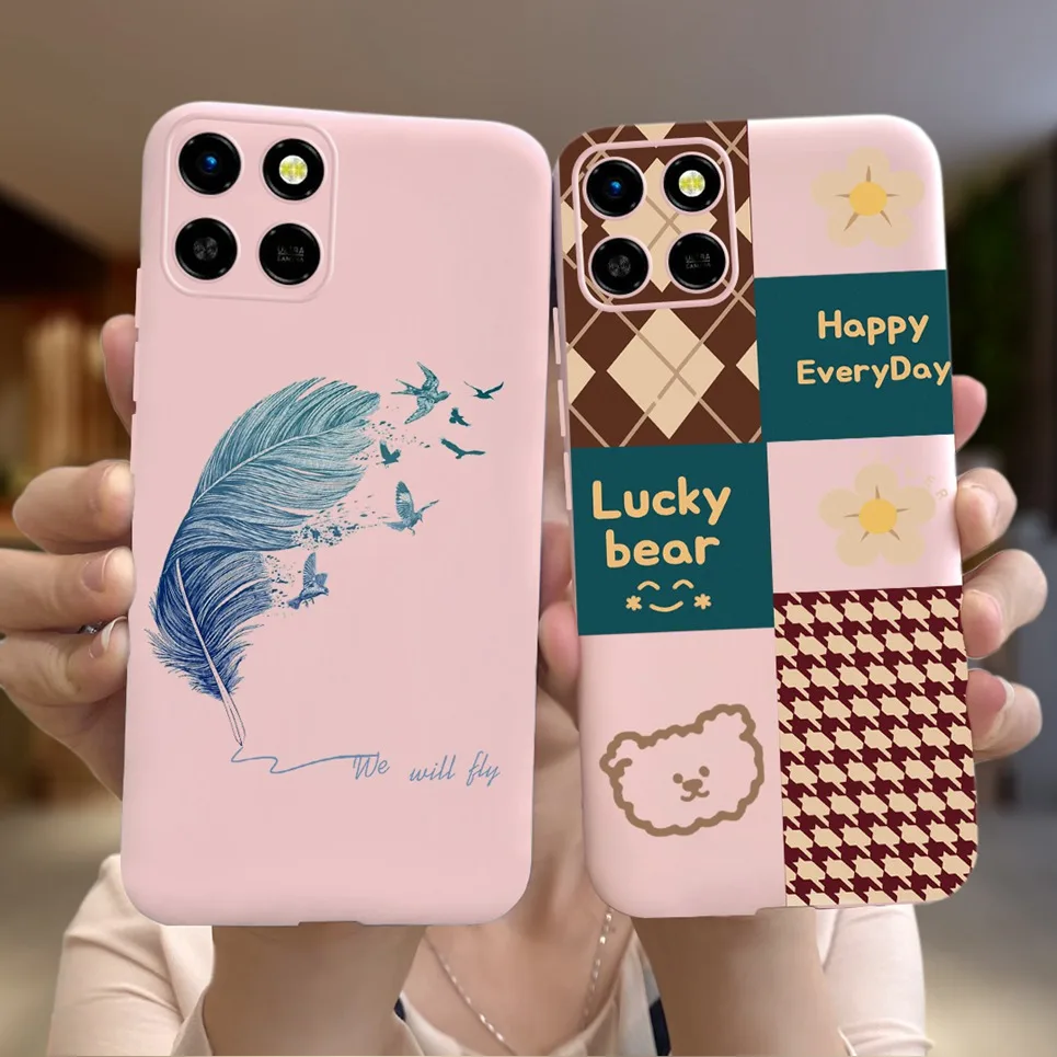 Чехол для Itel A60 A60S Противоударная матовая задняя крышка женщин модная Роскошная