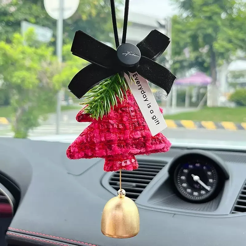 

Рождественские аксессуары для украшения автомобиля Рождественская елка Зеркало заднего вида Подвеска Декор интерьера автомобиля Рождественские украшения Украшение дома