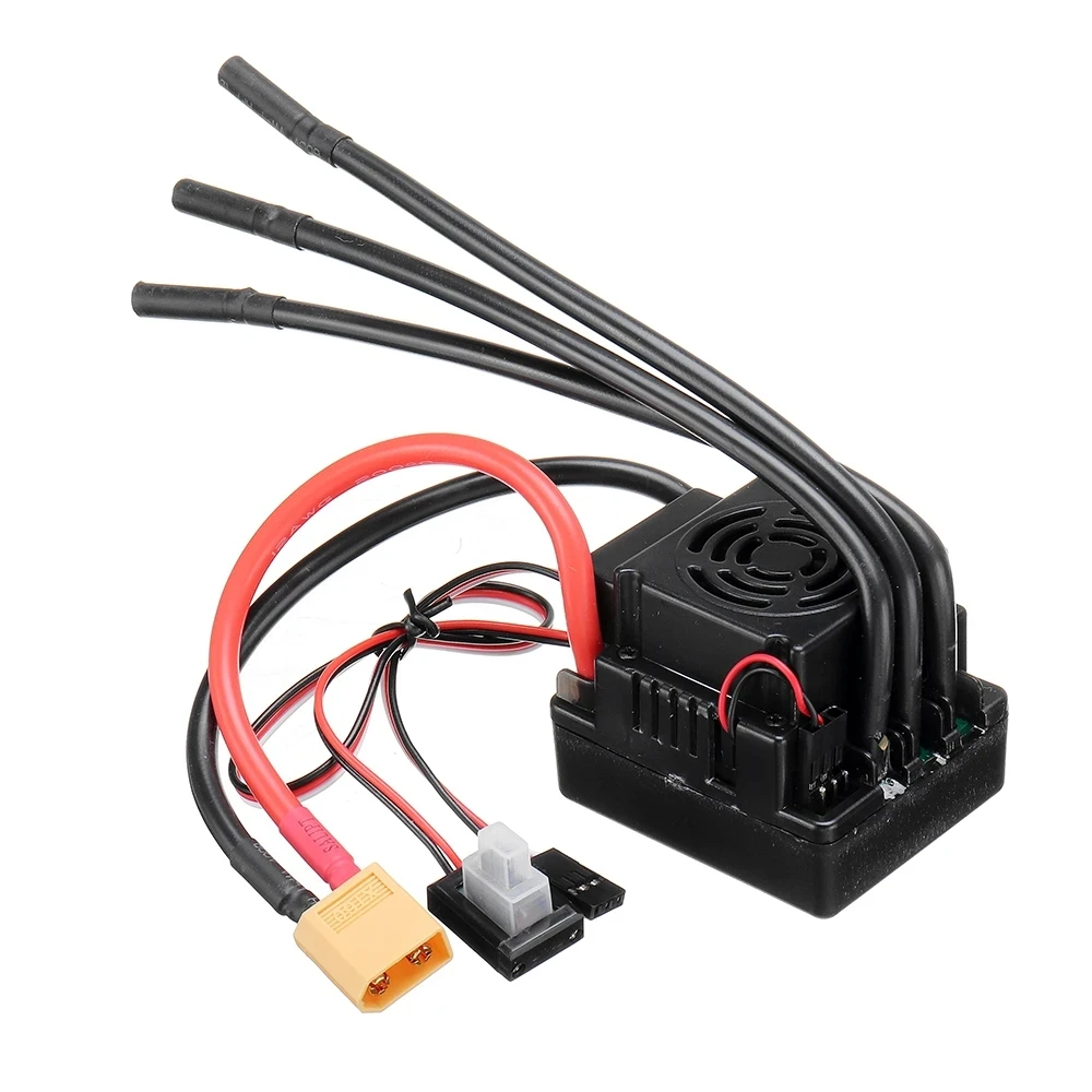 QUANUM 120A бесщеточный ESC T/XT60 штекер с 5 8 V/3A SBEC 2-4S для 1/8 RC автозапчасти - купить по