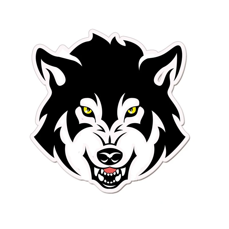 

Motor Stickers Cartoon Funny Wolf Decals Laptop Pegatinas Viny for Skateboard Pitcher Bottle Luggage Notebook Decorate