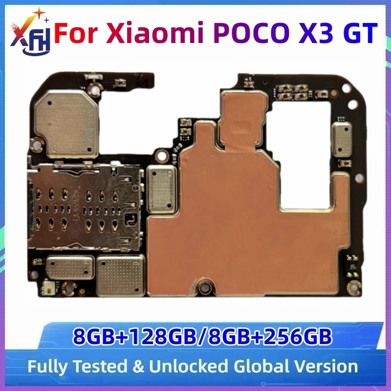 

Original 128GB 256GB Motherboard PCB Module For Xiaomi Mi POCO X3 GT 5G Mainboard Unlocked Logic Board Plate With Full Chips