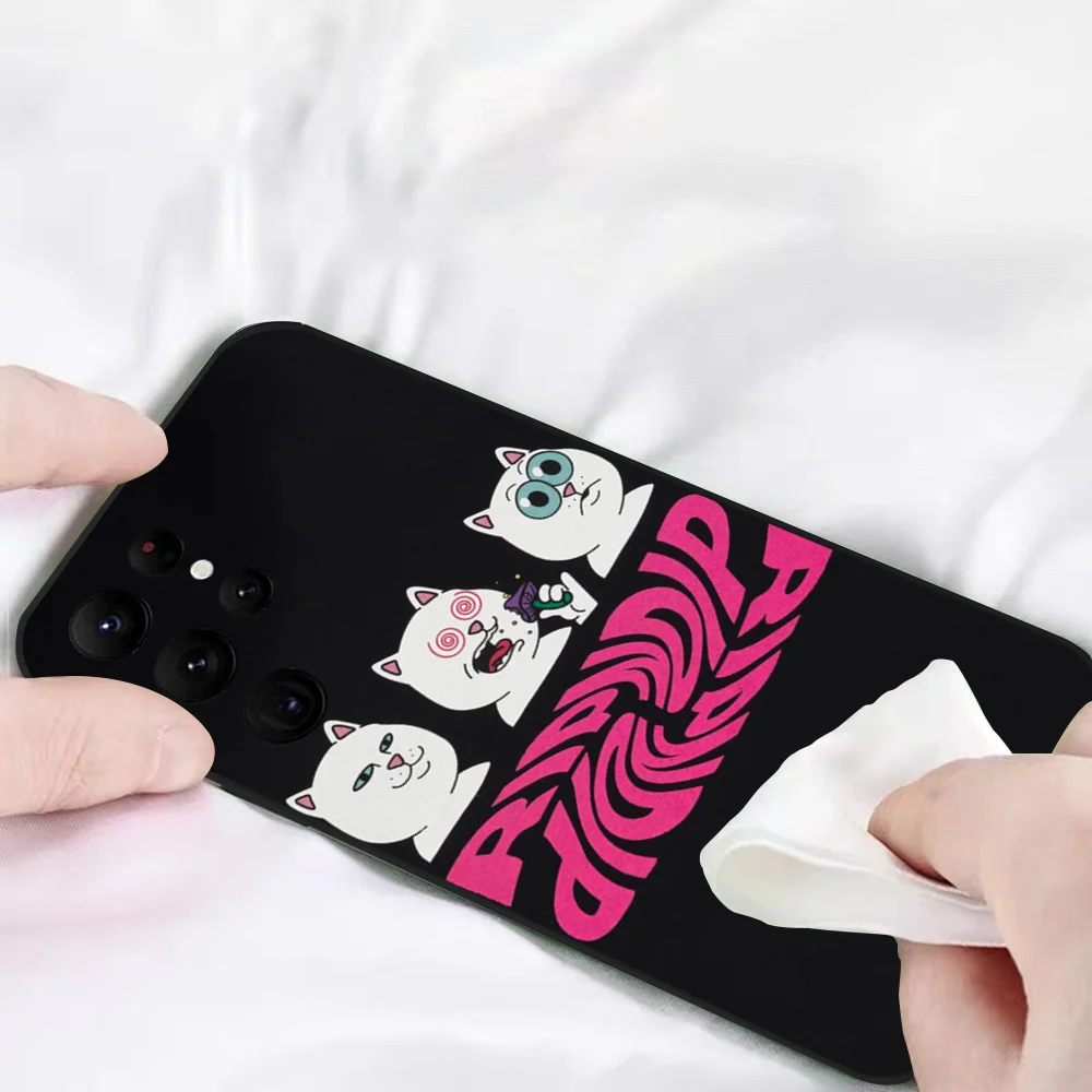 Funny R-RipndipS CAT Phone Case Samsung S series s20 s21 s22 s23 s24 FE Plus Ultra TPU Soft to Skin-friendly case