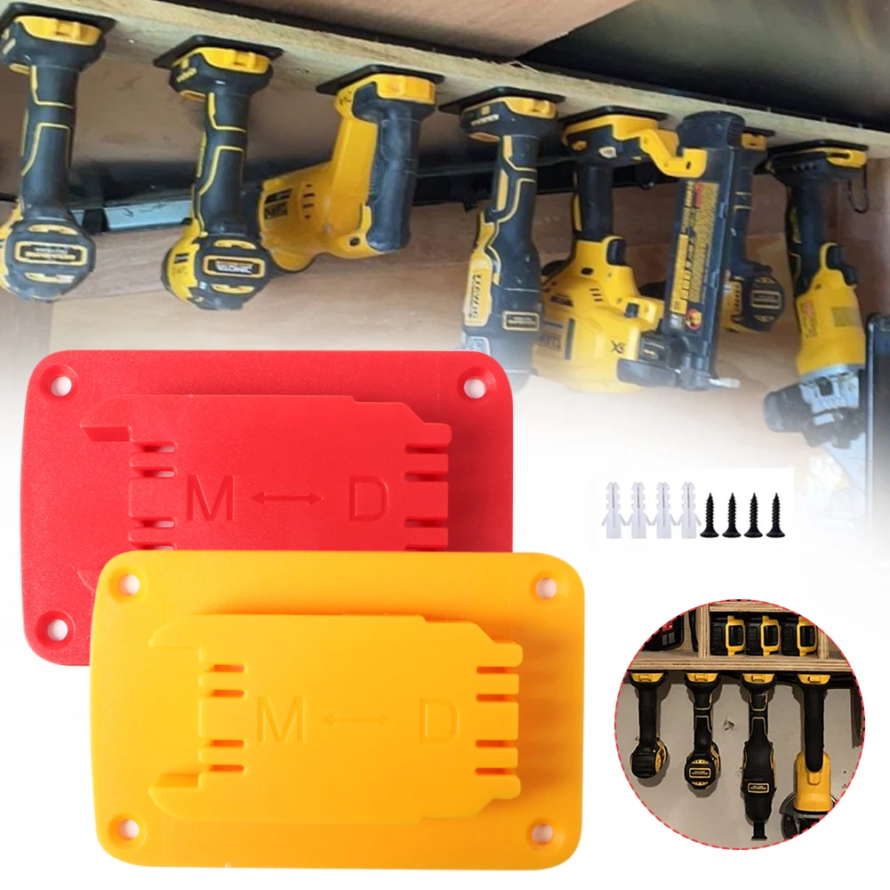 

1 Set Tool Mount For Dewalt 14.4V 18V 20V Drill Mount Fit For Milwaukee M18 18V Tool Holder Hanger Tools Hanger 115*75*18 mm