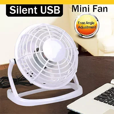 New in Fan Desk Personal Table Cooling  Adjustable Tilt Stand White home appliance Generator humidifier Fan diffuser