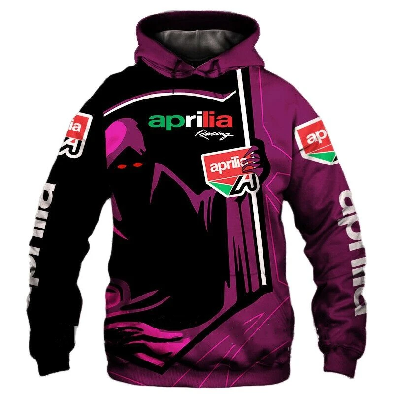 

Men'sWomen's SpringAutumn Models Aprilia Motorcycle Riding Clothes Outdoor Sports Pullover Street Fashion Hip-Hop Trend Hoodie