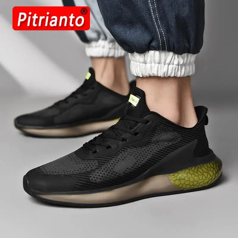 

Men's Sports Shoes Fashion Casual Sneakers Summer Breathable Black Running Man Shoe Tenis Masculino Non-Slip Zapatos Hombre