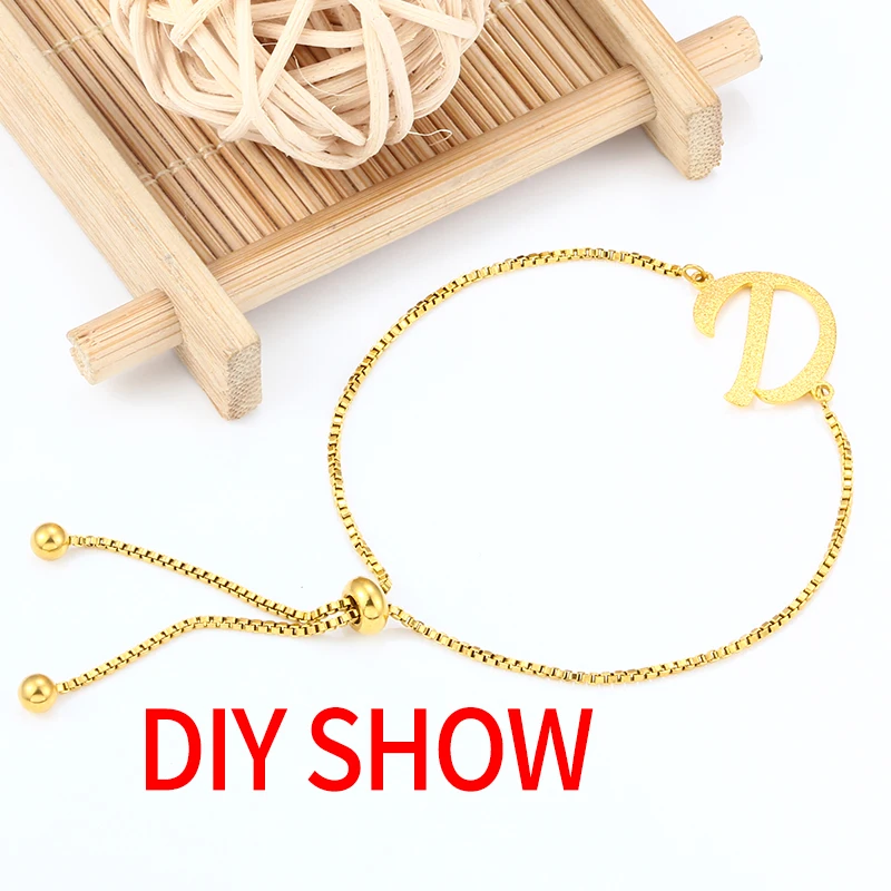 Stainless Steel Adjustable Slider Box Chains DIY Loops Connetor Pendants Bracelets Jewelry Making Supplies Accessories Findings