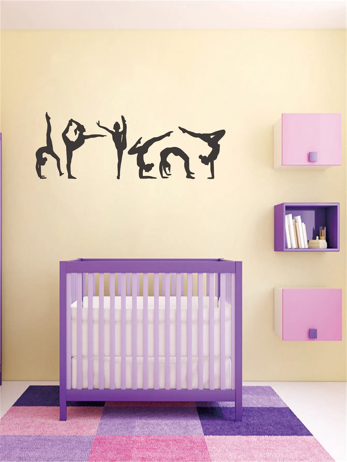 Виниловая наклейка на стену в современном стиле с шестью танго танцующими