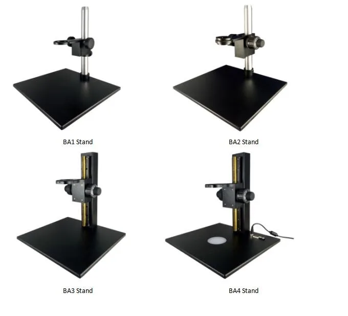 

BestScope BA1 BA2 BA3 BA4 Base Size 330x300x10mm Pillar or Square Microscope Stand and Focus Arm