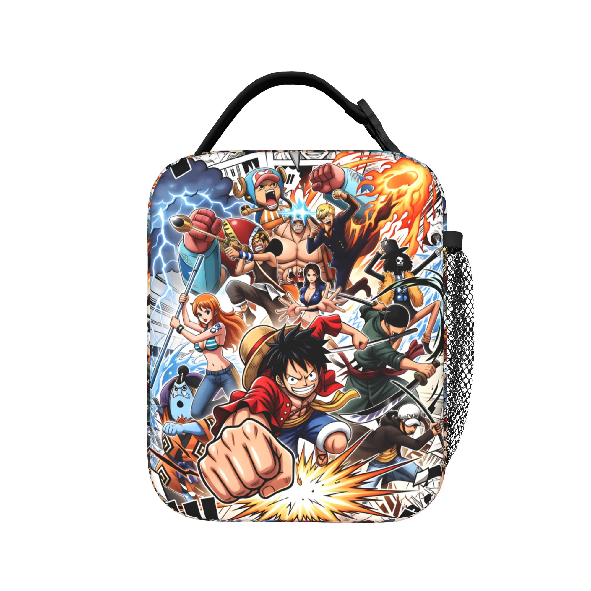 Фото Термосумка для обедов One Piece Luffy, многоразовая, для женщин, с изображением аниме, манги и фильмов, для пляжа, кемпинга, путешествий №2