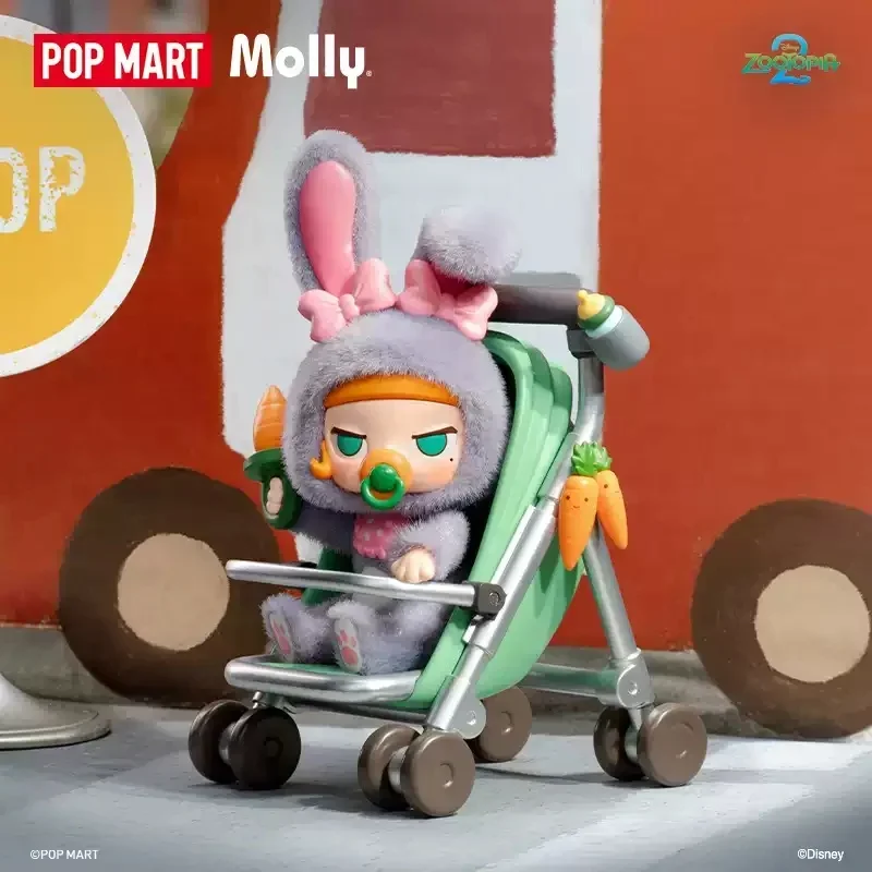Фото POPMART MOLLY X ZOOTOPIA Серия: Слепая коробка-сюрприз, игрушки, куклы, милые аниме-фигурки, настольные украшения, подарок №4