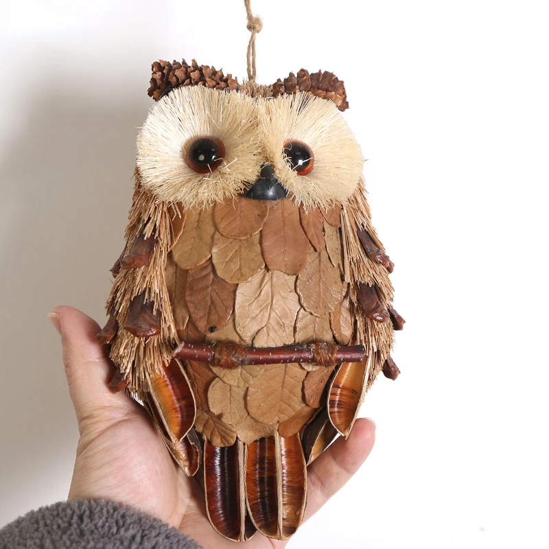 

Creative New Owl Restaurant Pendant Courtyard Tea House Restaurant Garden Ornament Bedroom Living Room Wall Decoration Pendant