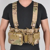 cs match wargame tcm chest rig airsoft tactical vest military gear pack magazine pouch holster molle system waist men nylon swat