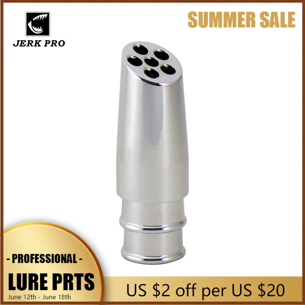 

JERK PRO 1PC 2.8oz Chrome-plated Brass Jet Head For Big Game Trolling Lure Tuna Wahoo Marline Sailfish Kinfish