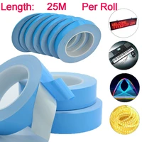 25meterroll 8mm 10mm 12mm width transfer tape double side thermal conductive adhesive tape for chip pcb led strip heatsink