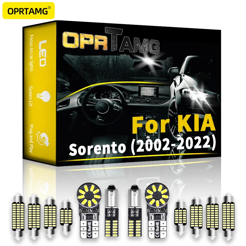 

OPRTAMG Canbus для KIA Sorento автомобильный светодиодный внутренний Купол Карта Свет подсветсветильник номерного знака 2002 2003 2004 2005 2006-2022 аксессуары