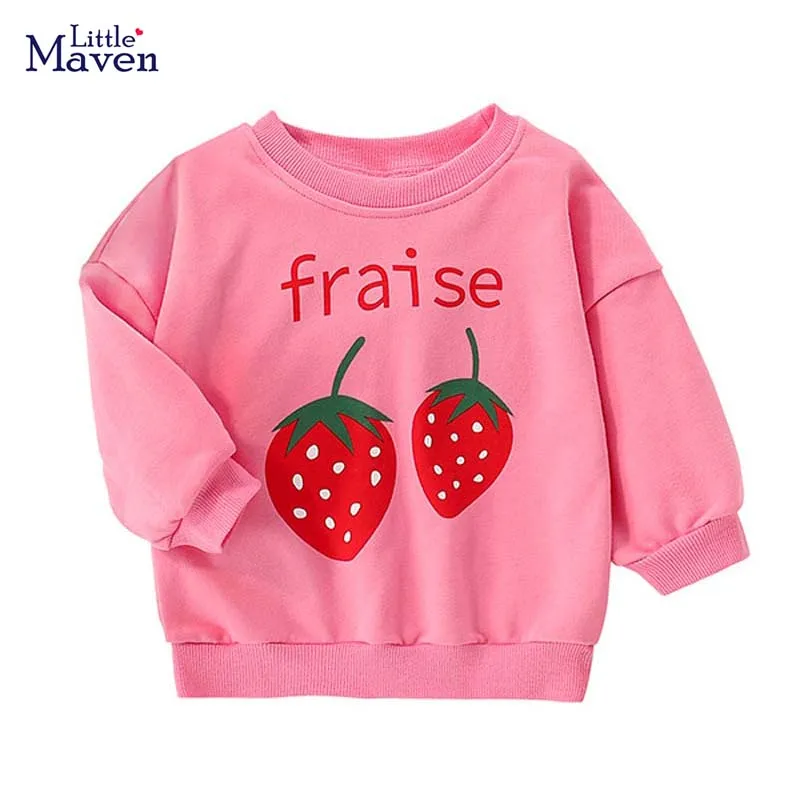 

Хлопковая футболка с длинным рукавом для девочек 2-7 лет