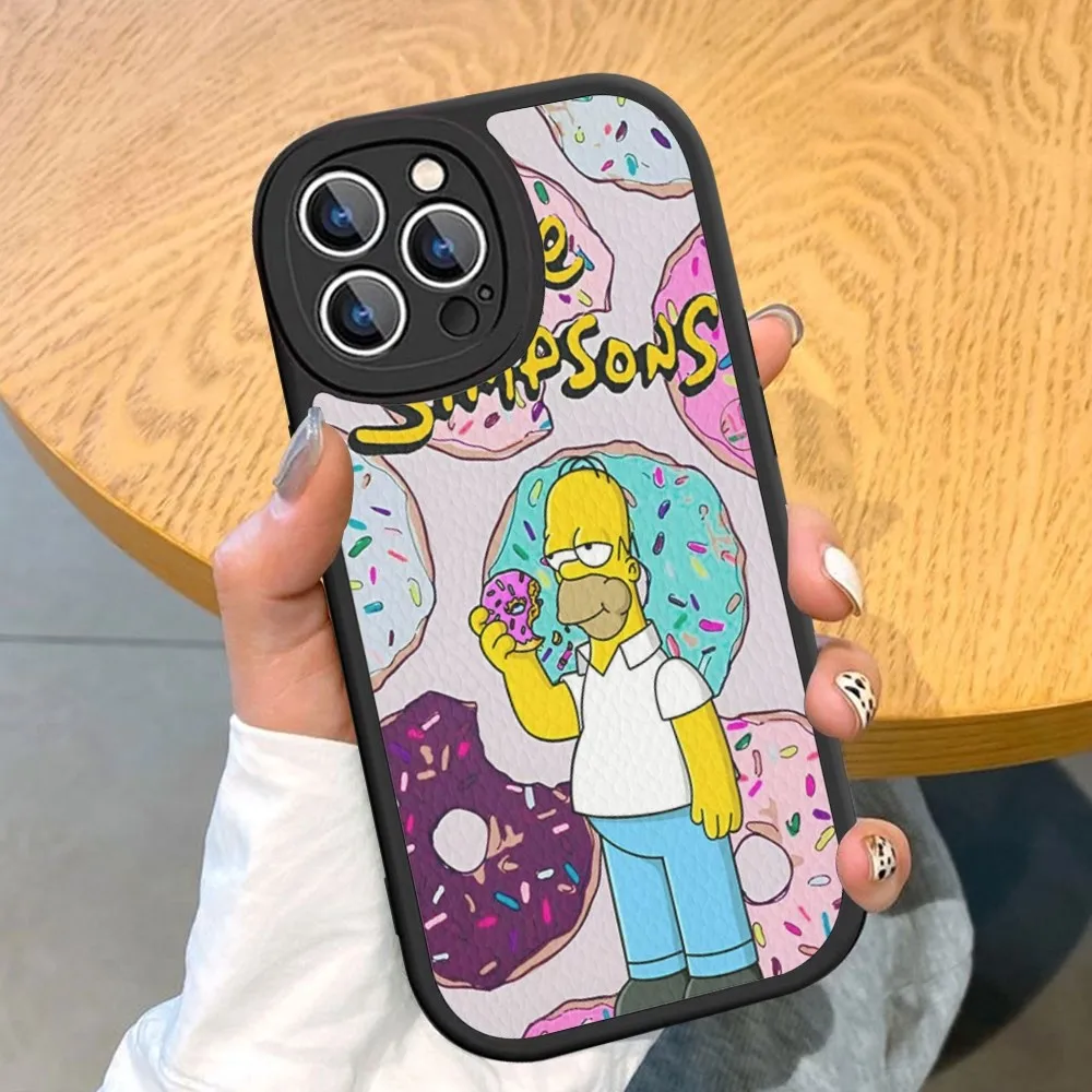 Чехол для телефона Cartoon Homer S-Simpson из жесткой кожи iPhone 16 15 14 13 12 Mini 11 Pro Max Xs X Xr 7 8 Plus Fundas
