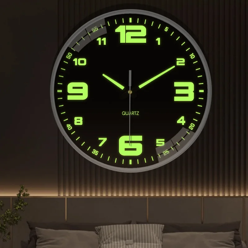 

Decoration Room Clock Decor Items Luminous Clocks Hanging Modern Silent Reloj Inch Wall 8 Brief Pared Living Home Design Wanduhr