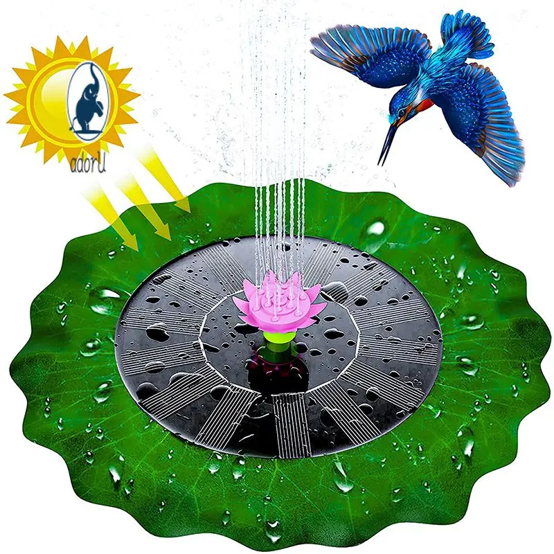 

Портативный Ландшафтный фонтан с быстрым запуском, прочный садовый бассейн на солнечной батарее, декоративный фонтан, поплавковый фонтан, 6 форм распыления воды