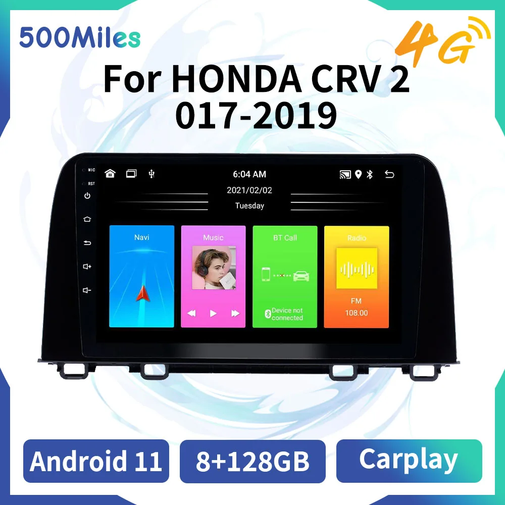 

Car Radio 2 Din Android for HONDA CRV 2017-2019 Car Stereo Multimedia Player Head Unit GPS WIFI Navigation Bluetooth-compatible