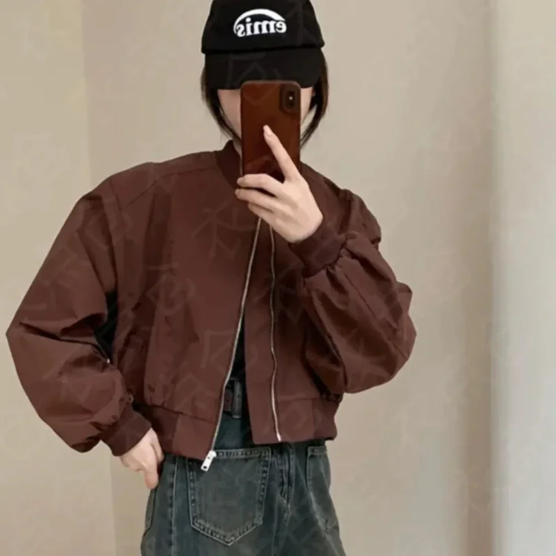 Бейсбольное пальто-авиатор женская короткая куртка-бомбер для женщин новинка