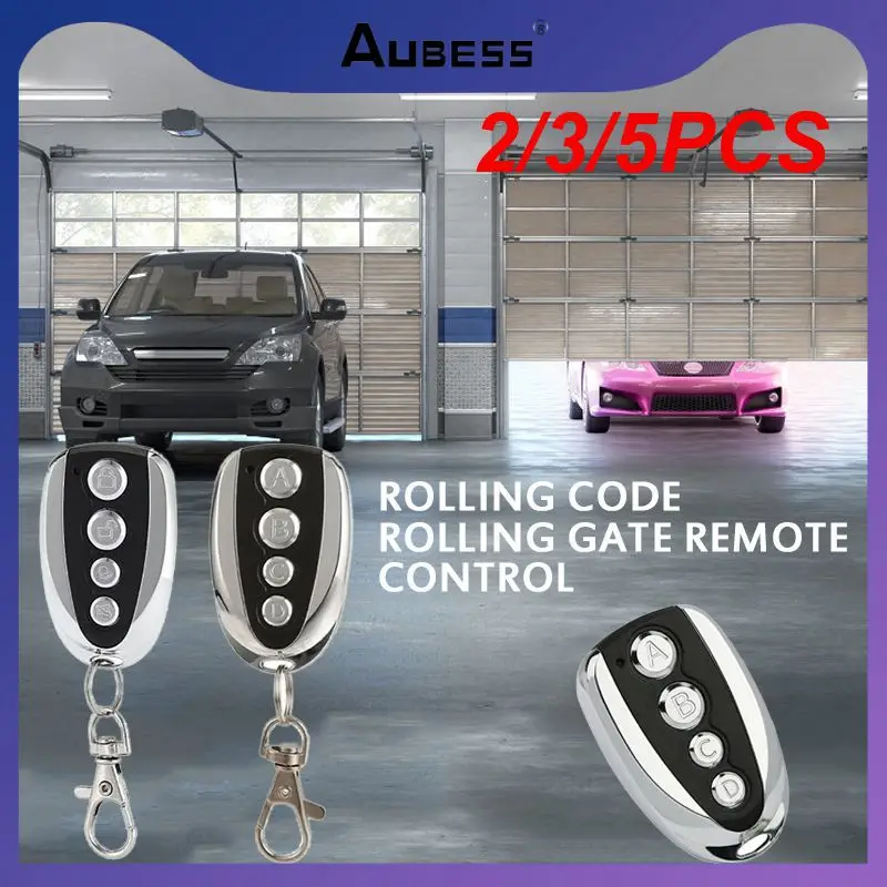 

5PCS Multi Frequency Duplicator IPX5 Copy Fixed & Rolling Code 433MHz Smart Garage Door Remote Control Commander Gate Opener Key