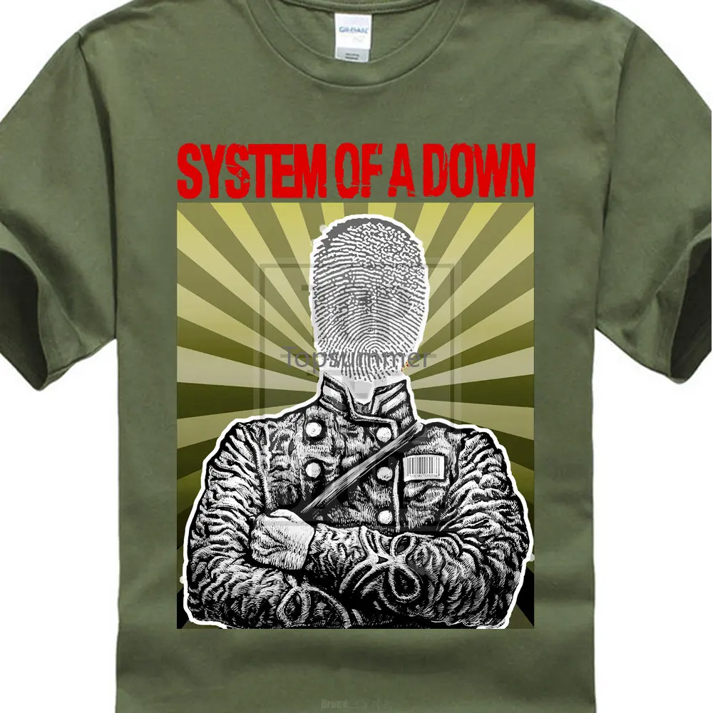 

Harajuku New System Of A Down Faceless Soad Serj Tankian New Black T Shirt O Neck Streetwear Tees