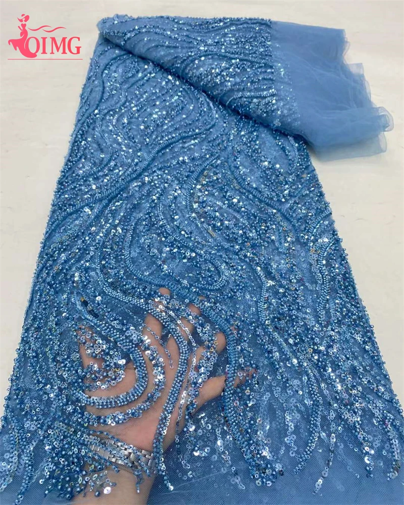 Горячая Распродажа африканская кружевная ткань OIMG 2024 блесток вышивка для жениха