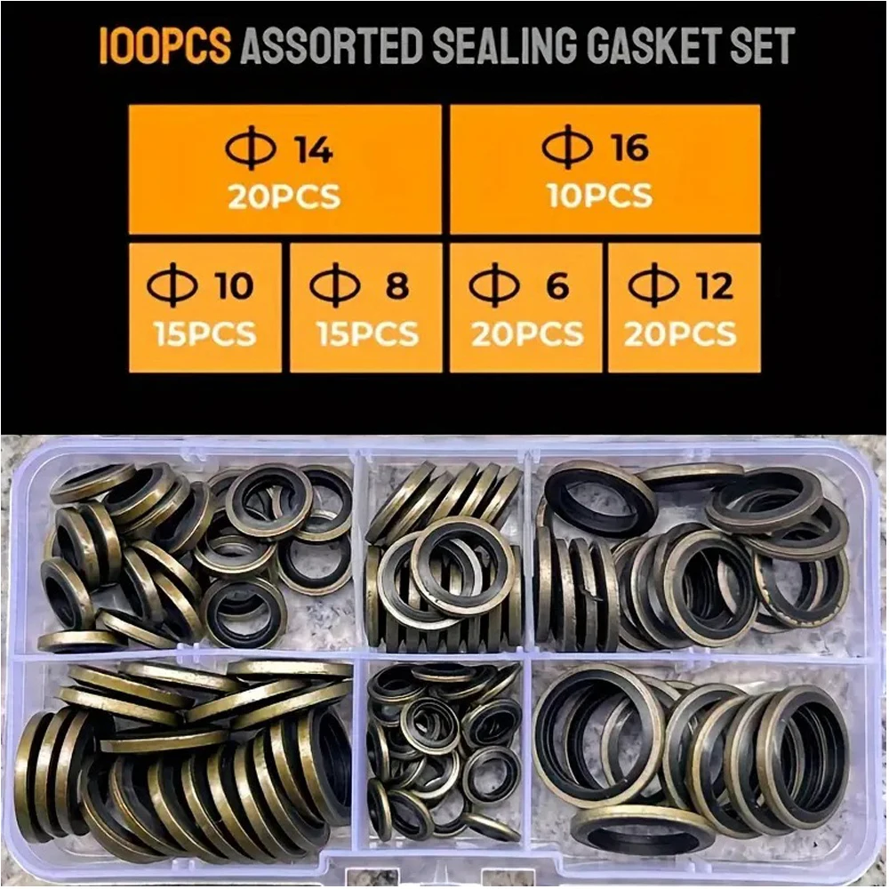 

Набор металлических шайб для сливных пробок M6-M16