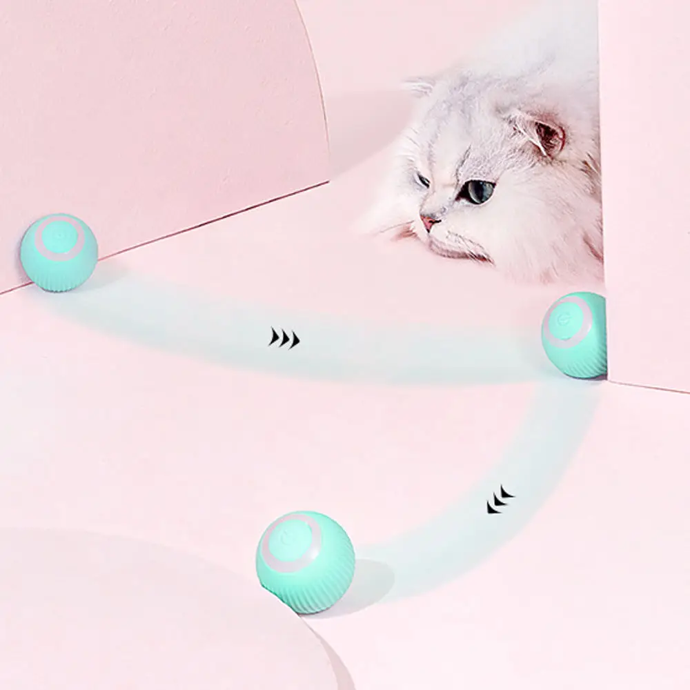 

Smart Cat Toys Automatic Rolling Ball Electric Cat Toys Interactive For Cats Training Self-moving Kitten Toys Pet Supplier