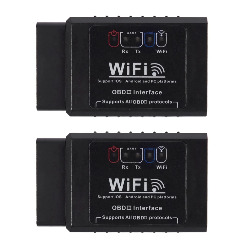 

2X Elm327 V1.5 Obd2 Wifi Scanner For Multi-Brands Can-Bus Supports All Obd2 Protocol Works On Ios,Android,Symbian