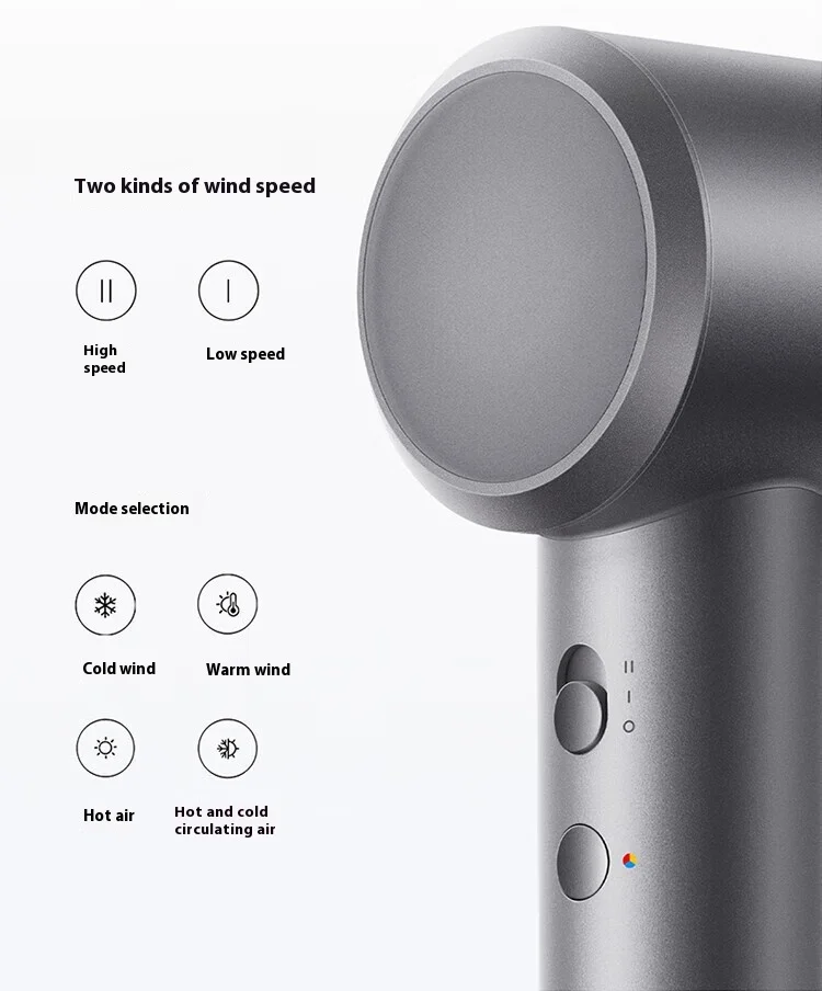 MIJIA H501 SE Высокоскоростной фен 62 м/с Скорость ветра Уход за волосами с
