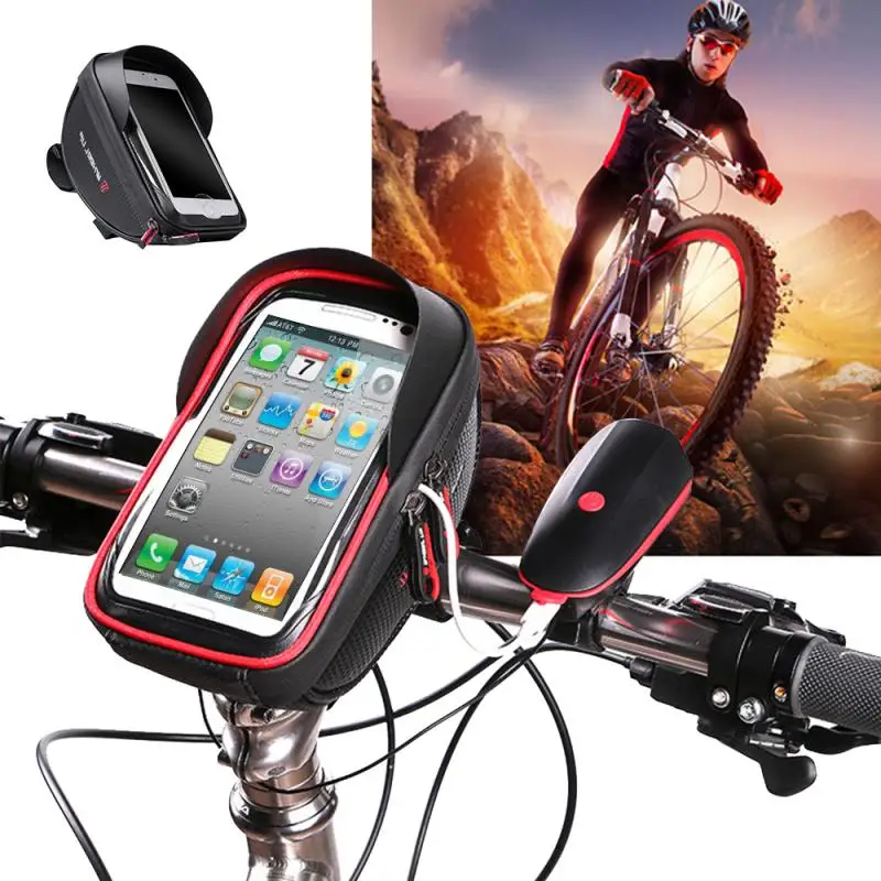 

Велосипедная сумка, Большая вместительная рама, передняя велосипедная сумка, велосипедная Водонепроницаемая Фотосумка, фотодержатель 6 дю...