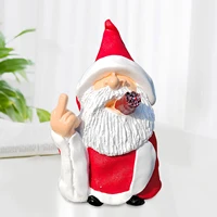 cute naughty resin gnome statue for desk garden home decoration props display crafts outdoor garden ornaments accessories