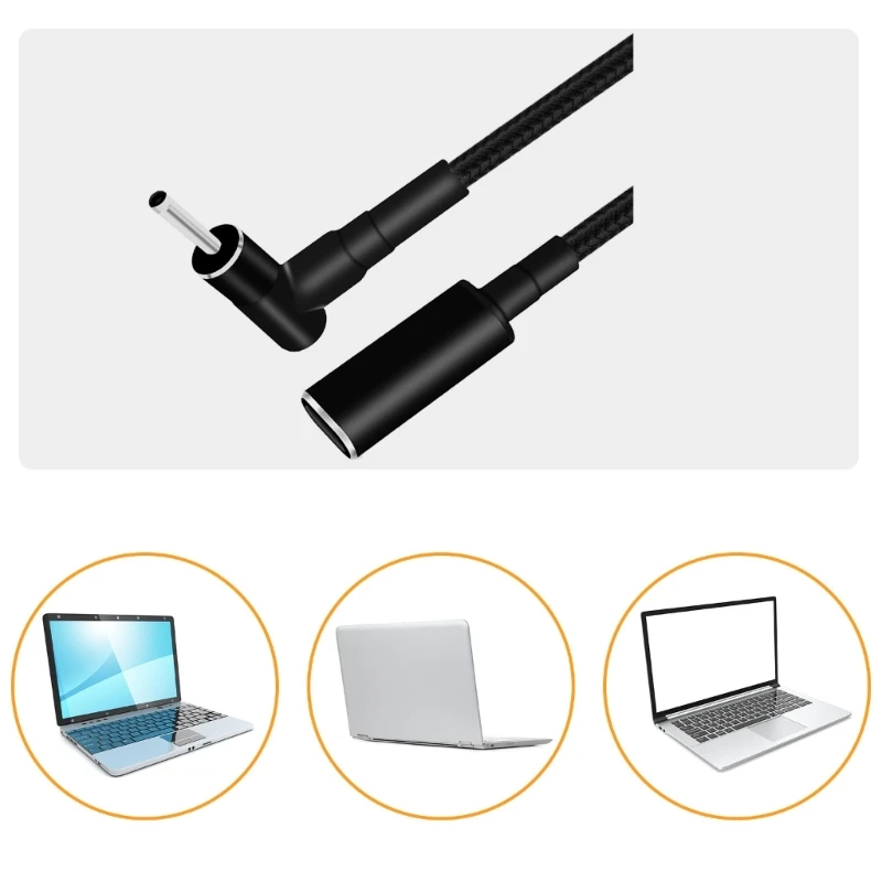 Кабель питания USB C - DC3 5x1 35 мм для зарядки ноутбука