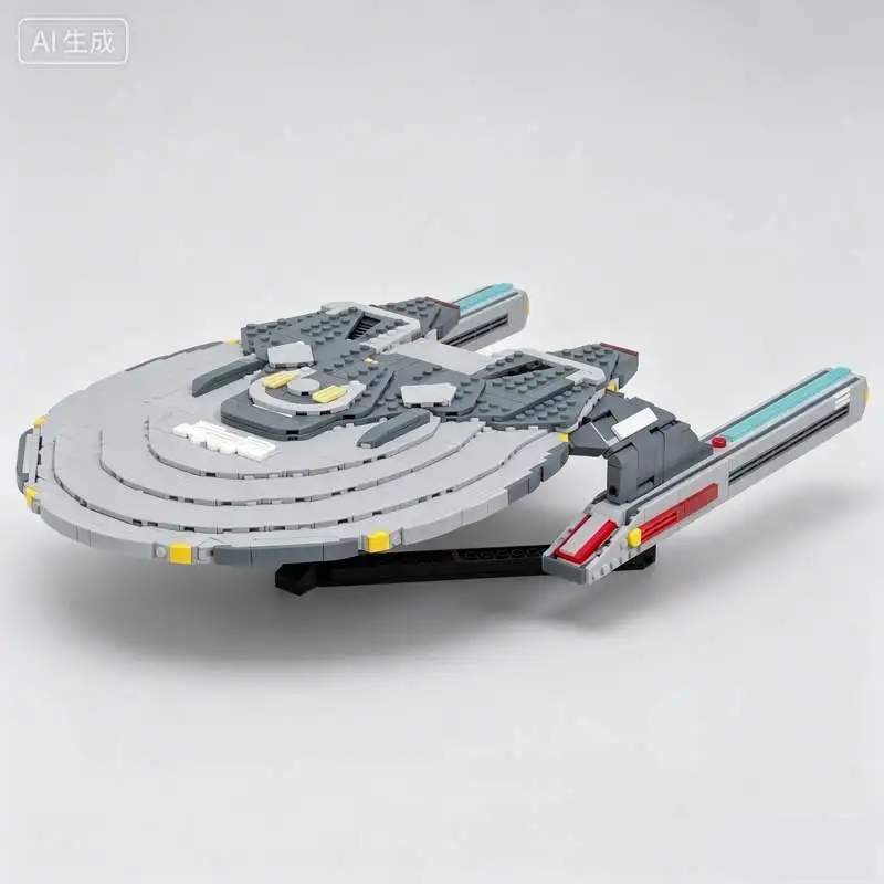 Фото Конструктор MOC «Космический корабль» (1571 деталь), научно-фантастическая модель инженерного судна, галактический корабль, развивающая игрушка-конструктор для самостоятельной сборки, подарок на день рождения №4