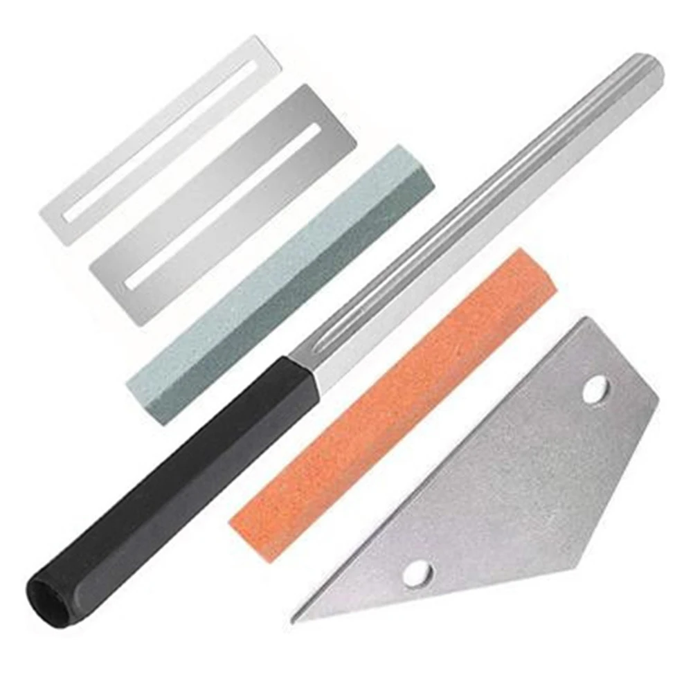 

6pcs Fingerboard Guard Practical Universal 3 Edges Dressing File Fret Rocker Ukulele Maintenance Guitar Repairing Tool Kit Bass