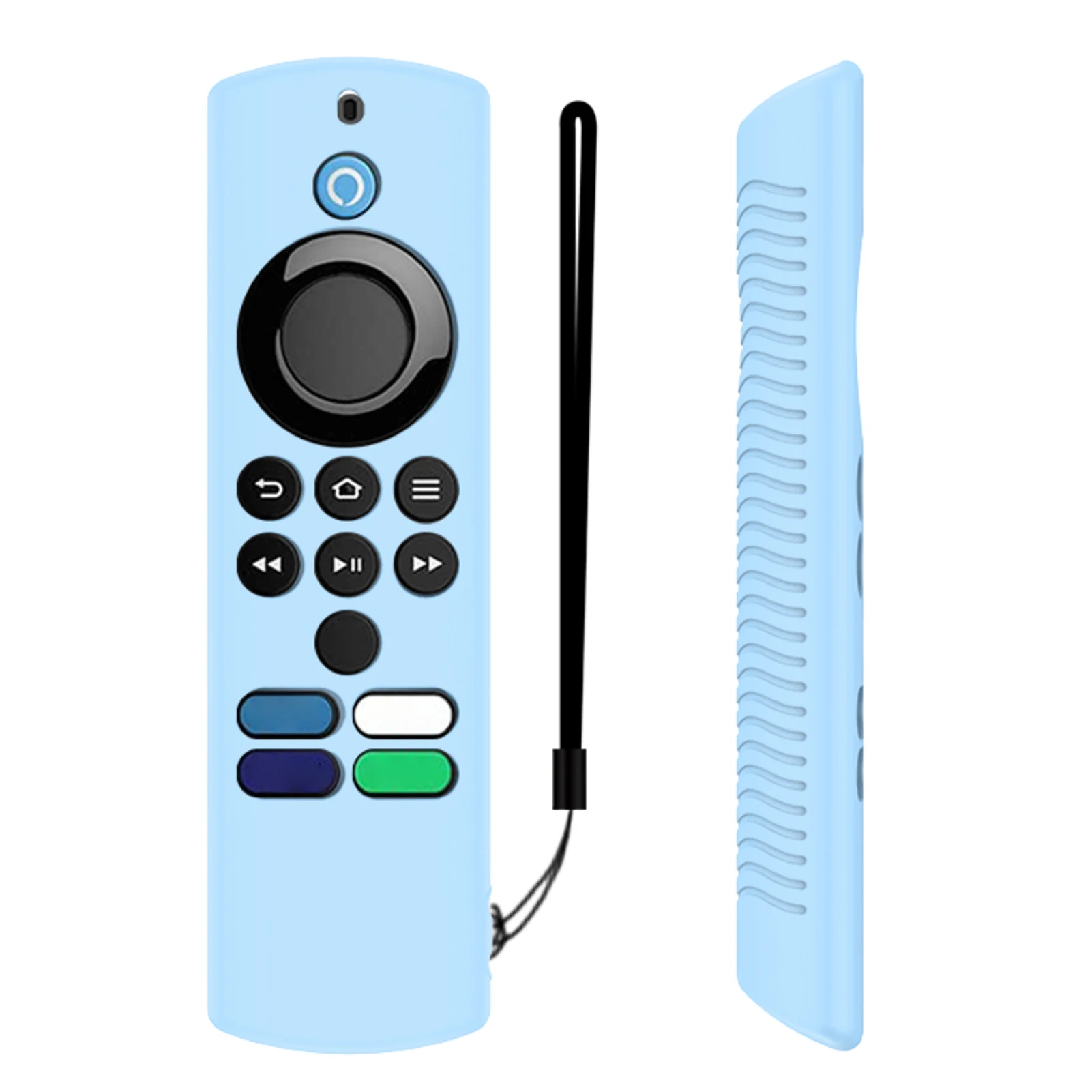 

Protective Case Cover Silicone Sleeve Shockproof Anti-Slip Replacement For Alexa Fire TV Stick Lite 2nd Gen Voice Remote Control