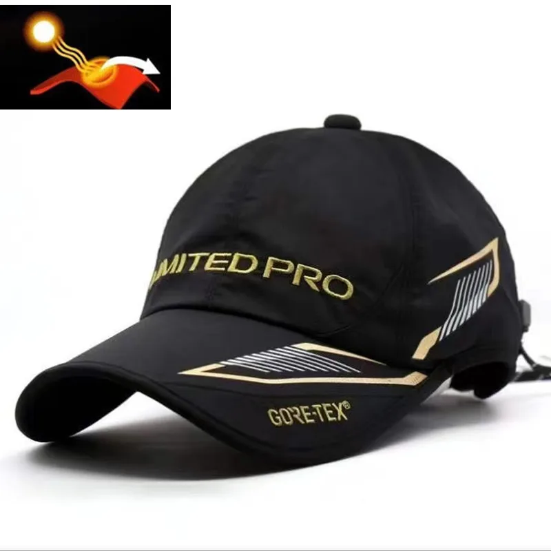 

New Fishing Hats Black Red Summer Outdoor Sun Protection Sport Baseball Cap Adjustable Fishermen Hat Breathable Sunshade Cap