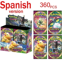 360pcsbox spanish pokemon cards cartas game evolutions booster collectible kids toys gift pokemon francaise brilliant stars