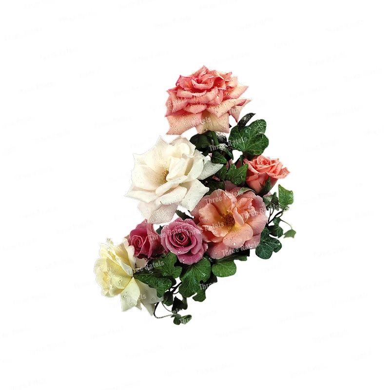 Три Ratels QCF212 Настенная Наклейка в классическом стиле с буклетом роз искусство для