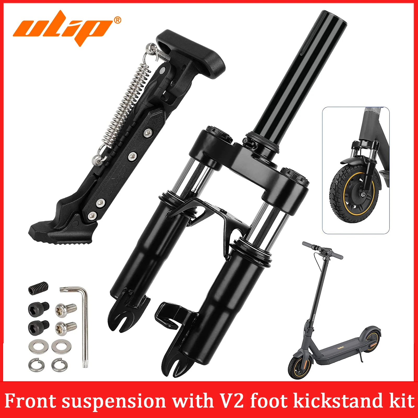 

Ulip For Segway Ninebot Max G30 G30LP G30E G30D Electric Scooters Front Suspension Kit Shock Absorber With Adjustable Kickstand