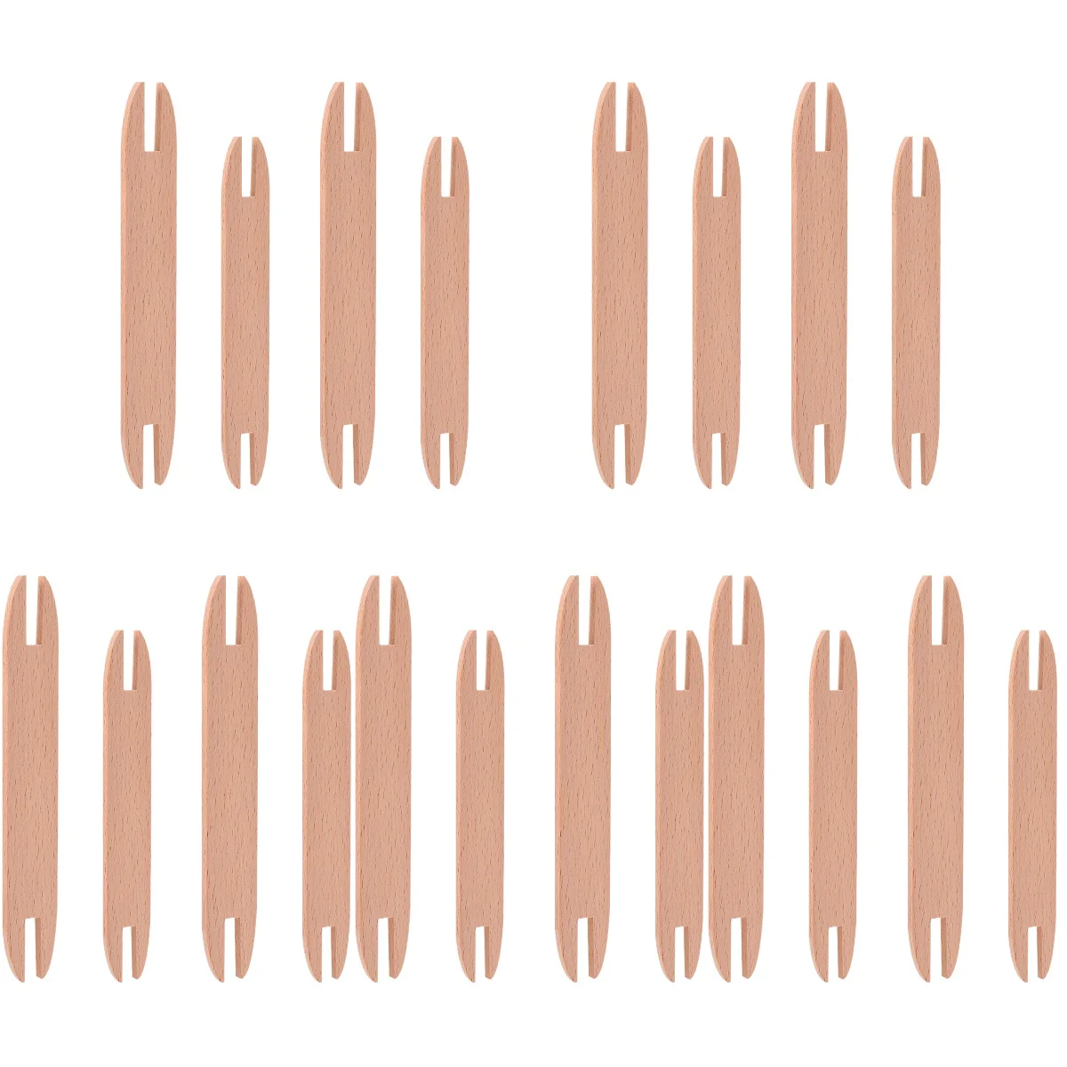 

20 Pcs DIY Wooden Shuttles Weaving Stick Knitting Tools Sewing Accessories for Sweater