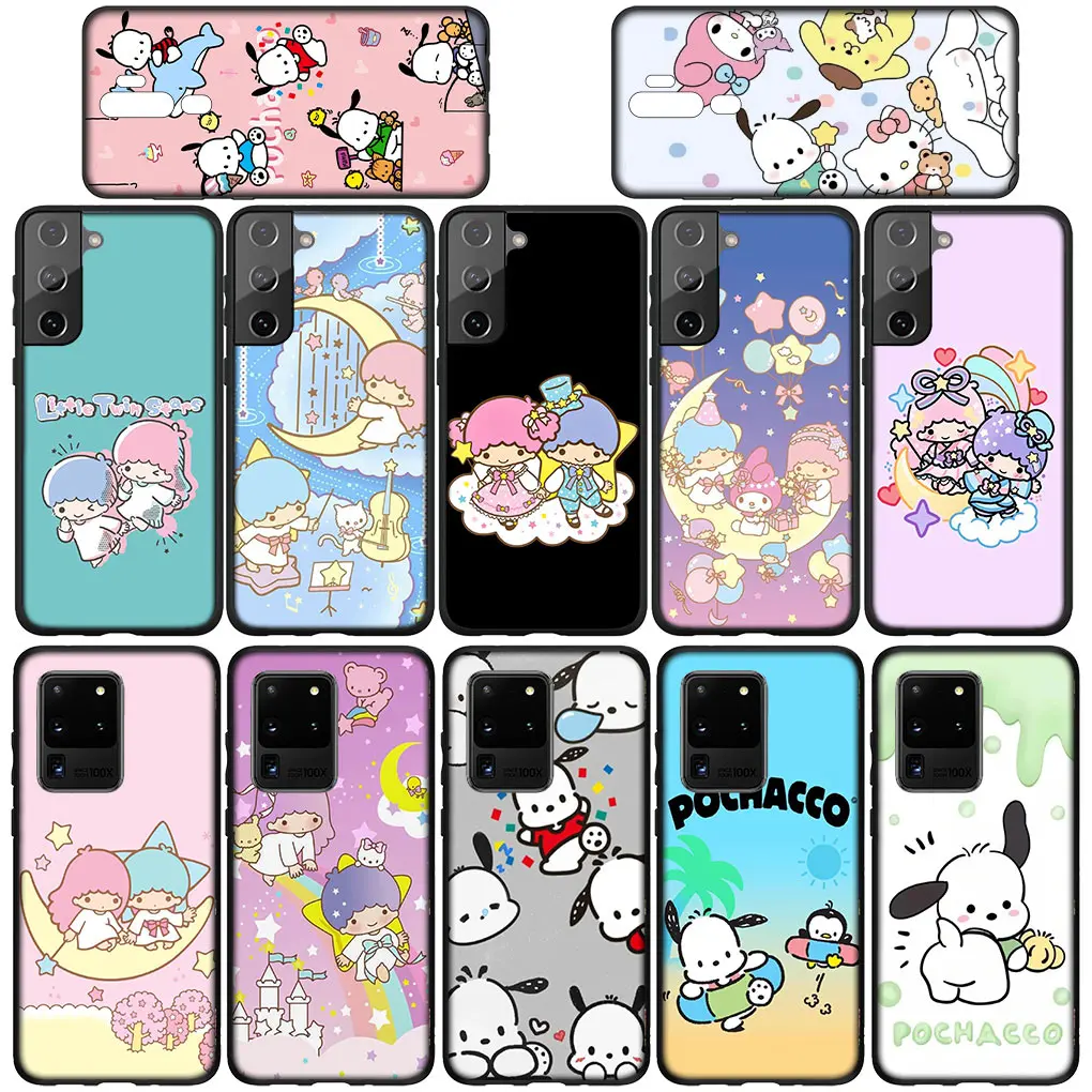 Pachacco Little Twin Star Cover Phone Case for Xiaomi Redmi Note 9 8 11 Pro 4G 5G 9S 11S 9A 9C NFC 9T 8A Funda Soft Casing