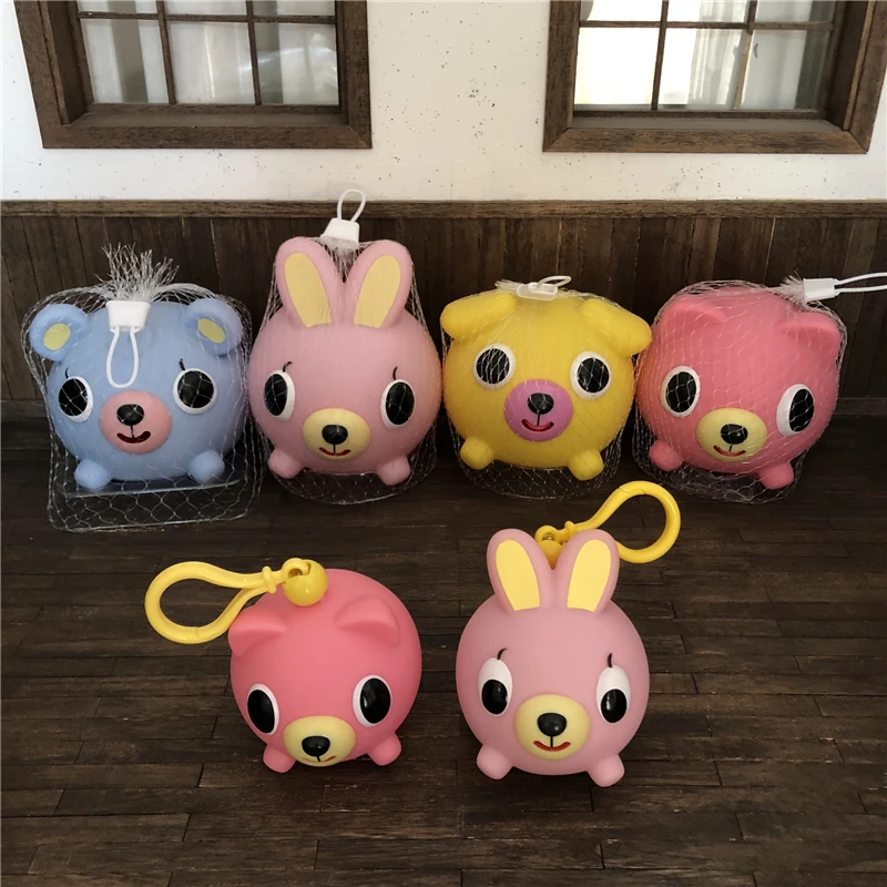 

Милый мягкий резиновый Кролик Собака маленький медведь домашнее животное антистрессовая кукла игрушка украшения детские подарки