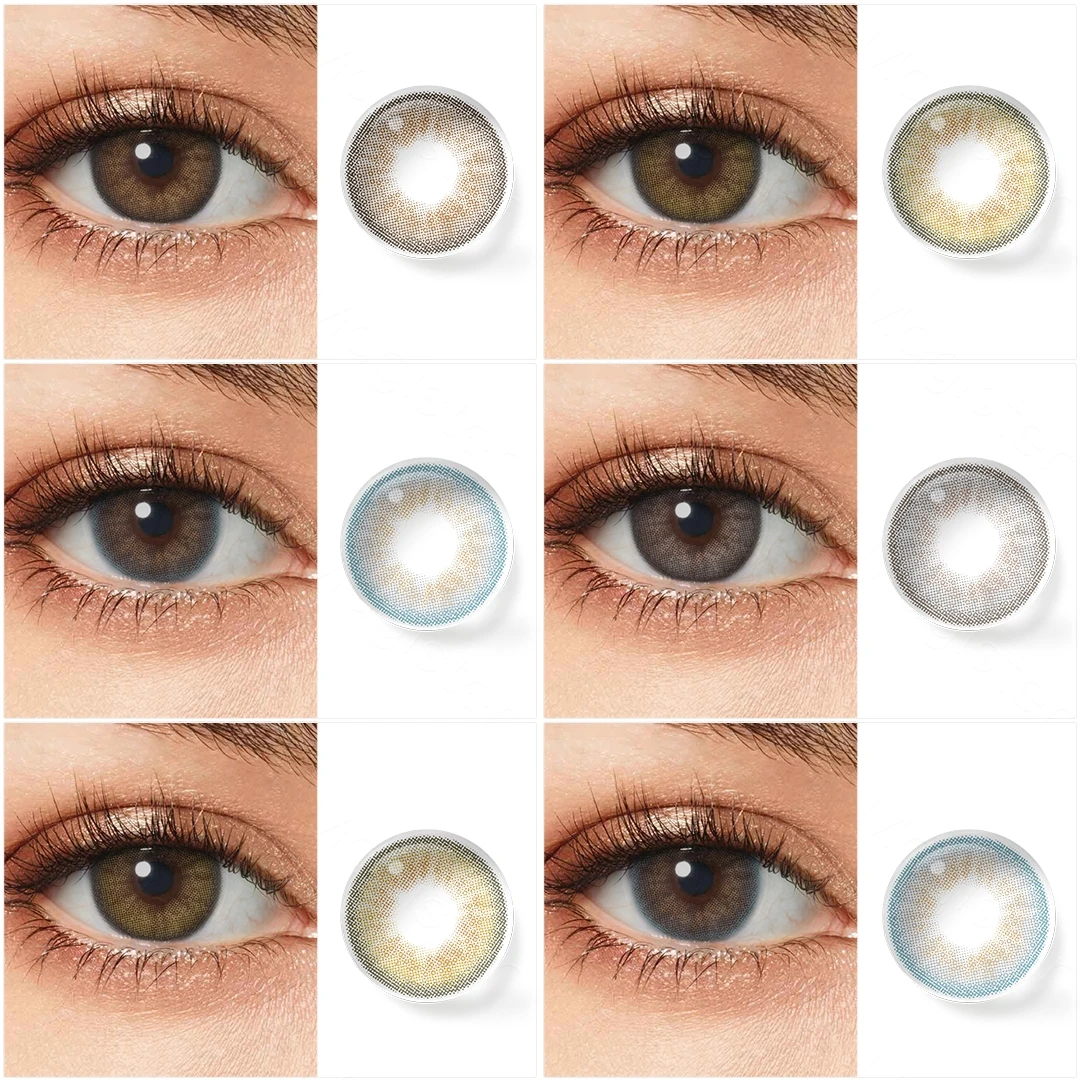 

Color Contact Lenses 1 Pair Colored Eye Lenses Beauty Pupilentes Colorful Contact Lenses For Eyes Lenses Blue and Lenses Gray